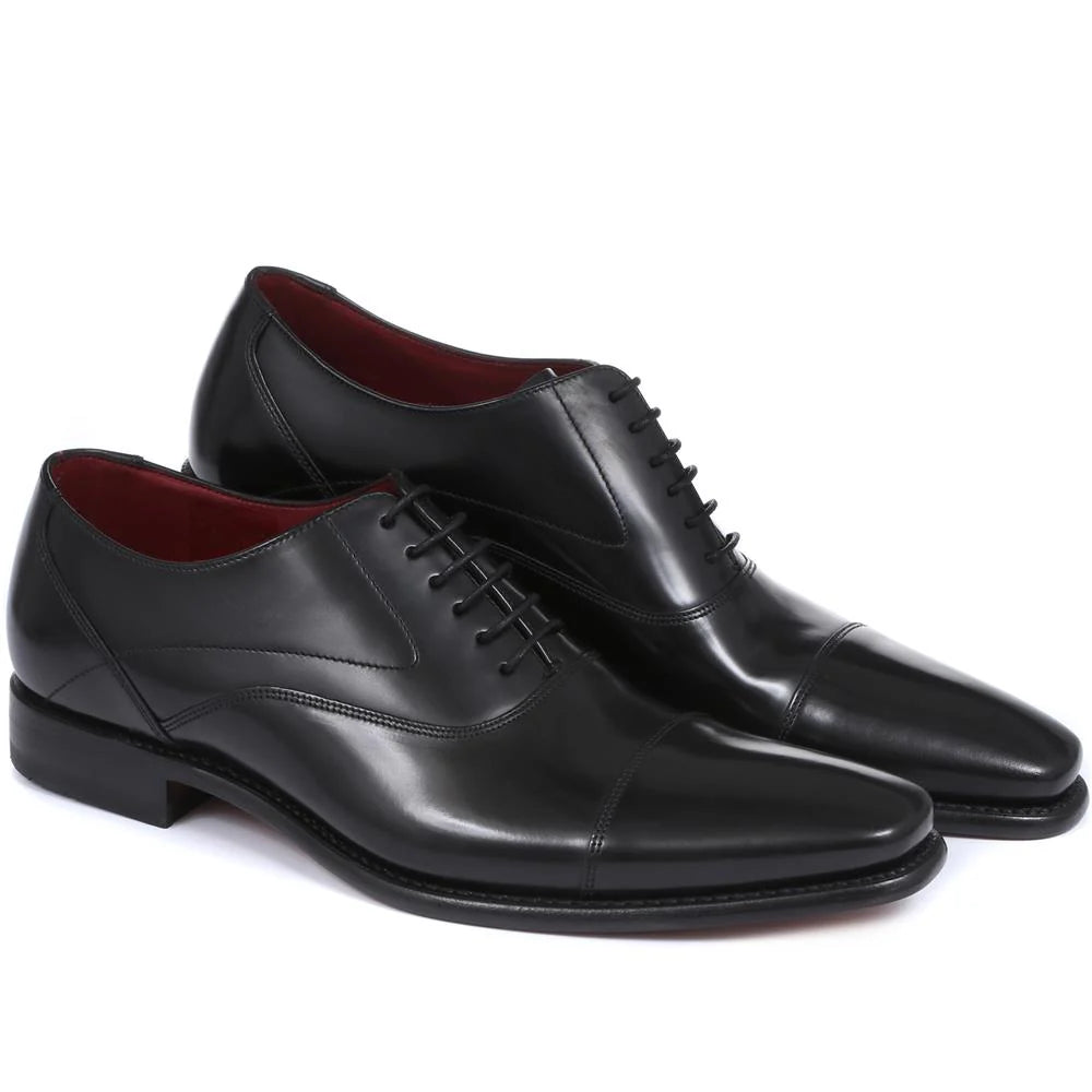 Sharp4 Goodyear Welted Leather Oxfords - Black