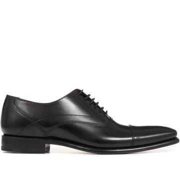 Sharp4 Goodyear Welted Leather Oxfords - Black