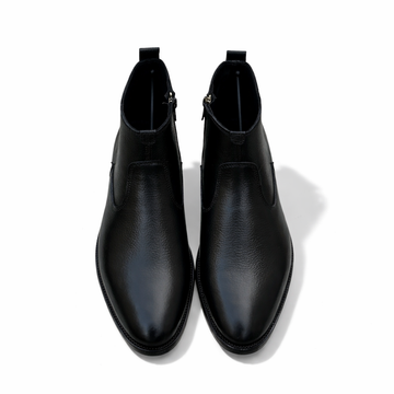 LT-01 Black Mild Ankle Boots Cow Leather