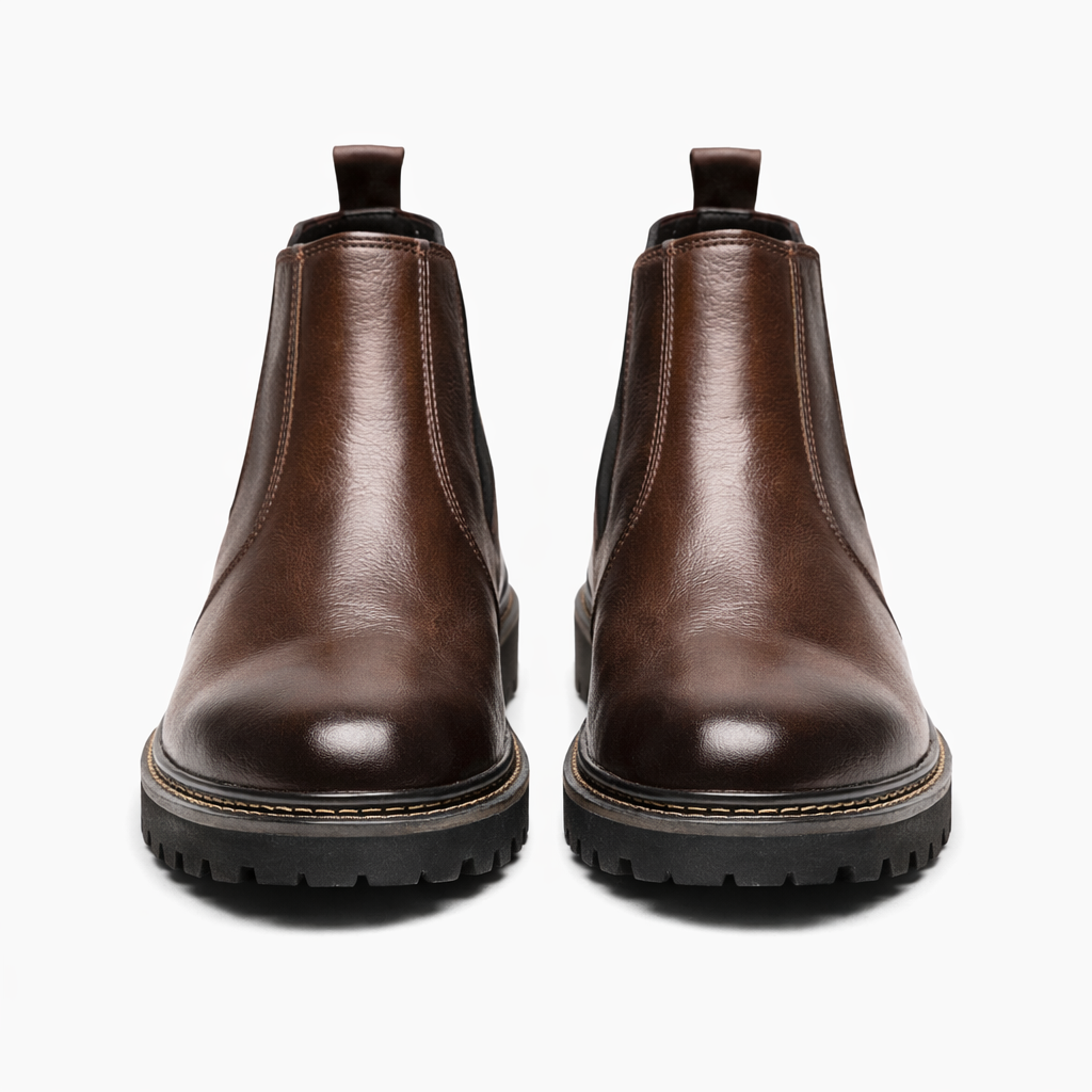 8019-Brown Mild Chelsea Boots